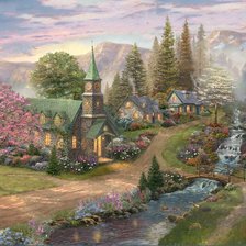 Схема вышивки «Paisagens rural»