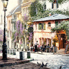 Схема вышивки «Городской пейзаж»