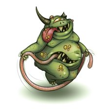 Схема вышивки «Нурглинг»