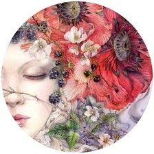 Схема вышивки «She sleeps»