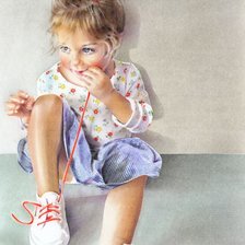 Схема вышивки «niña»