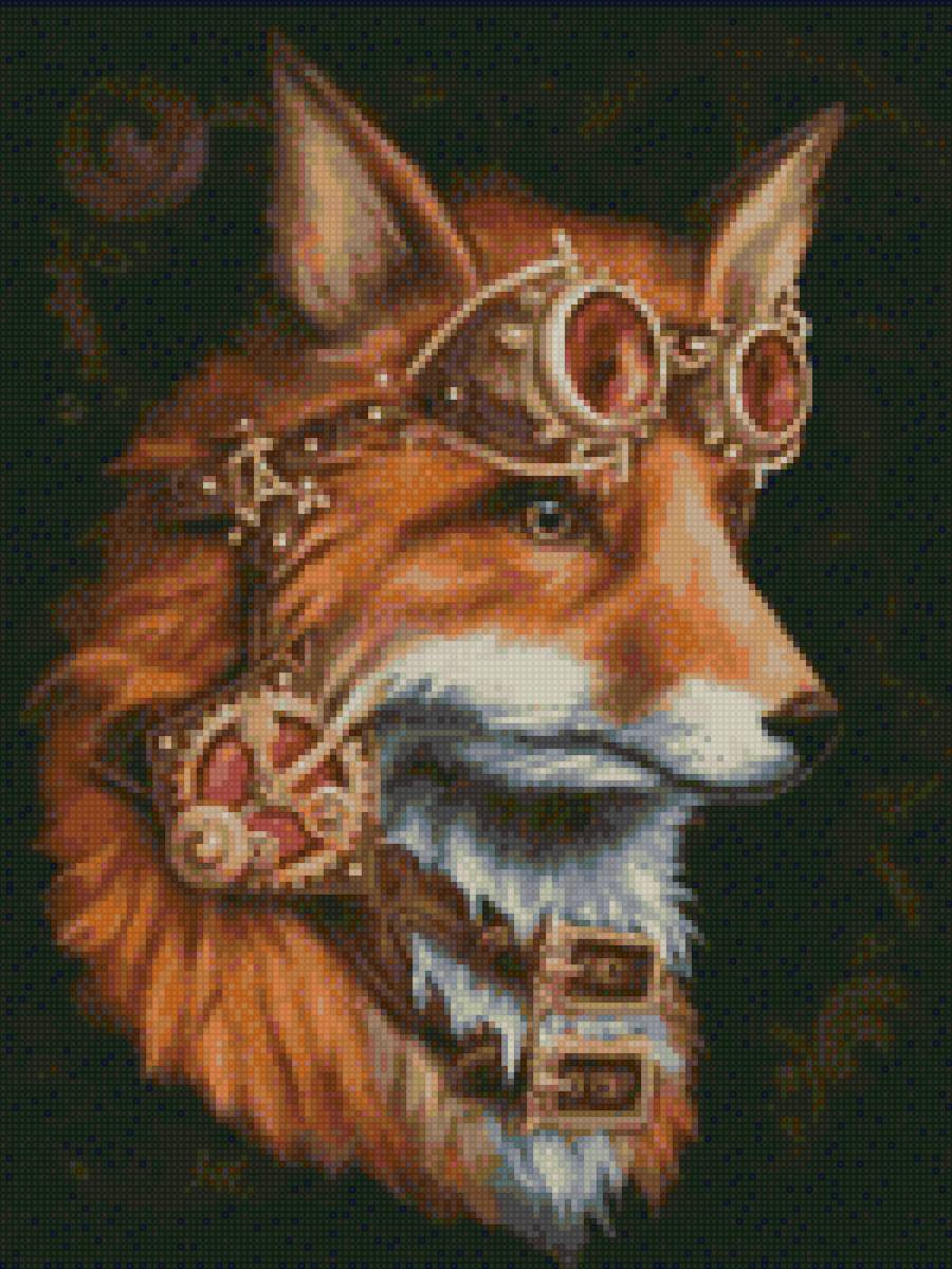 Лиса - лиса. стимпанк - предпросмотр