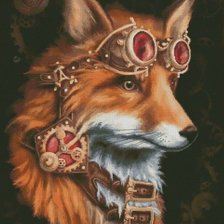 Схема вышивки «Лиса»