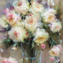 Схема вышивки «букет роз»