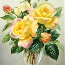 Схема вышивки «розы»