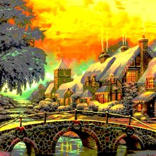 Схема вышивки «томас кинкейд1»