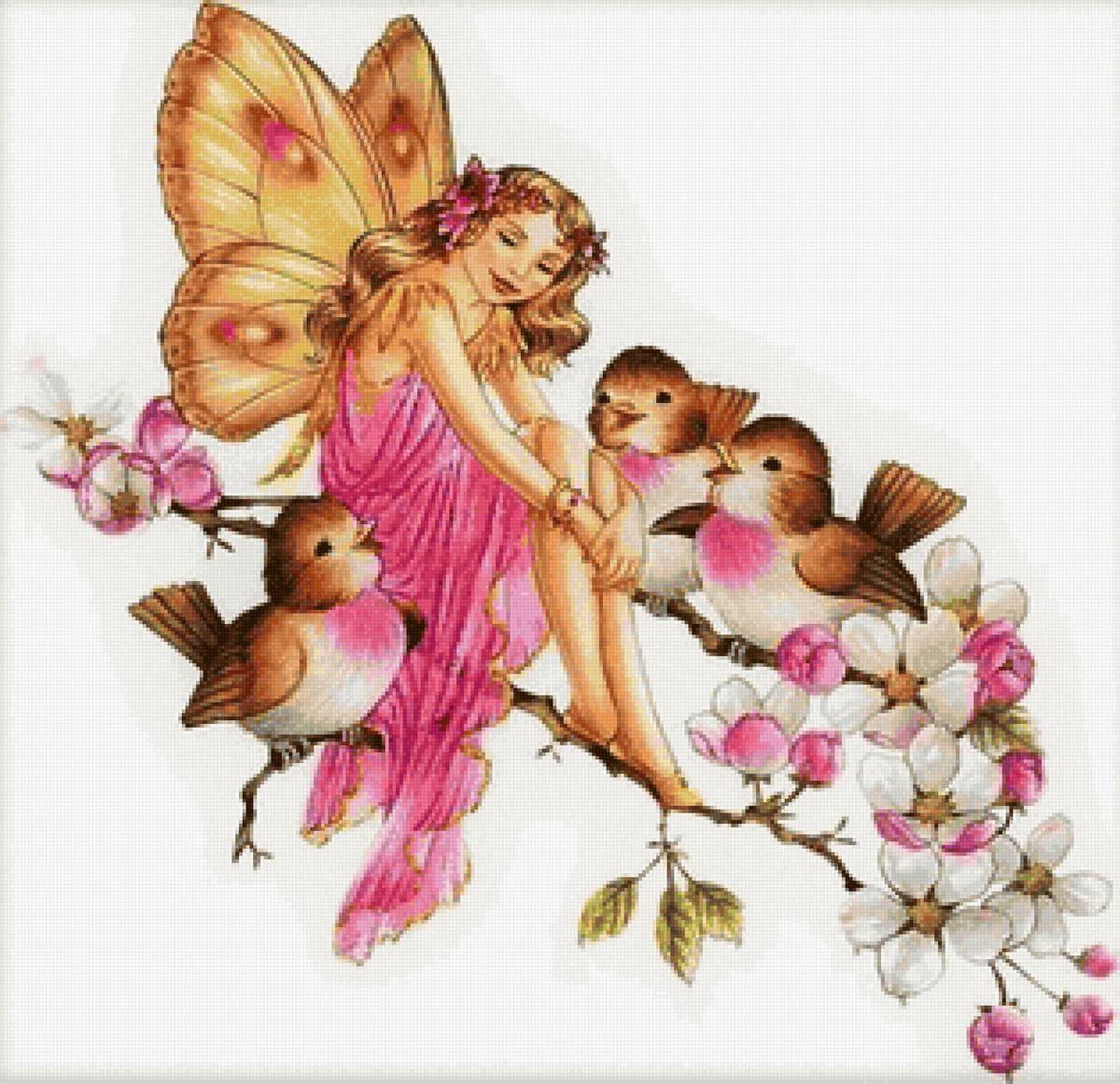 Фея - птицы, сказка, фея, детское - предпросмотр