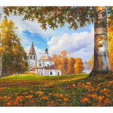 Схема вышивки «Осенний пейзаж.»