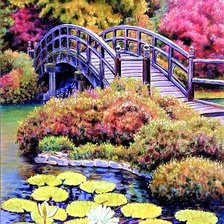 Схема вышивки «Garden bridge (gamma)»