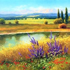 Схема вышивки «Flowers fild»