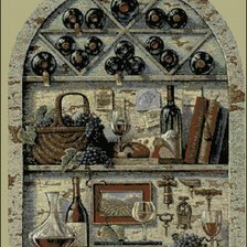 Схема вышивки «Уголок винодела»