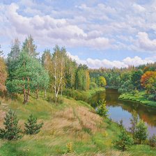 Схема вышивки «Пейзаж»