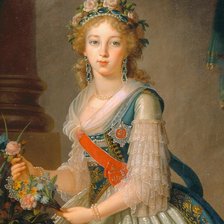 Схема вышивки «Элизабет Виже-Лебрен. Луиза Мария Августа (фрагмент)»