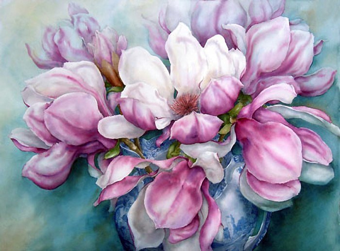 букет - акварельная радость - оригинал