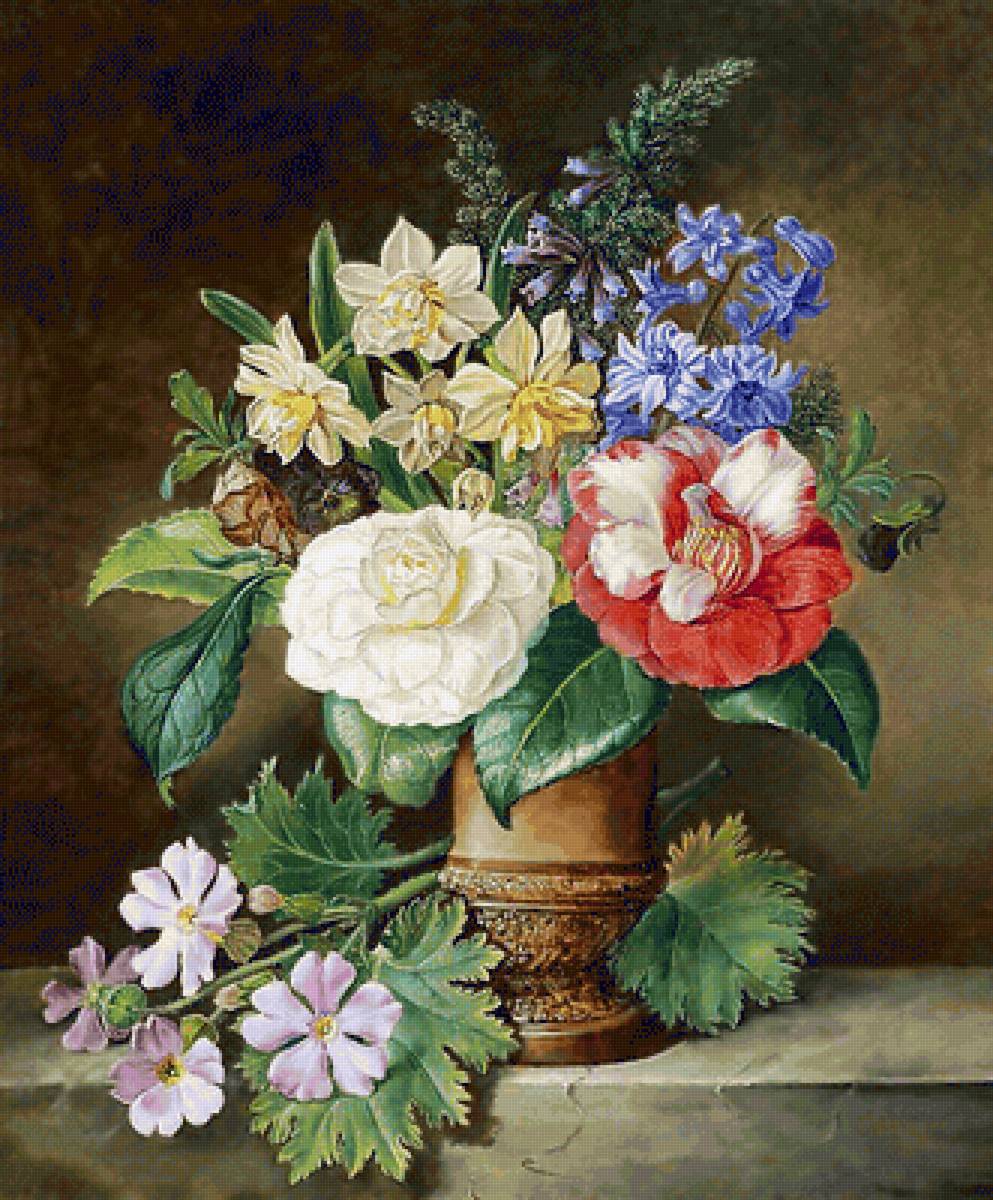 Натюрморт. - живопись., натюрморт, цветы - предпросмотр