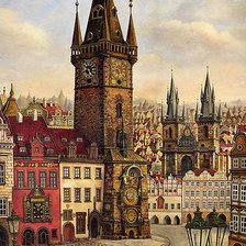 Схема вышивки «Замок»