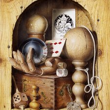 Схема вышивки «Gerard Willemenot. Натюрморт-обманка»