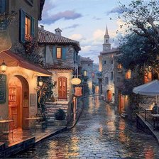 Схема вышивки «Вечер»