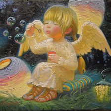 Схема вышивки «Виктор Низовцев. Ангел»