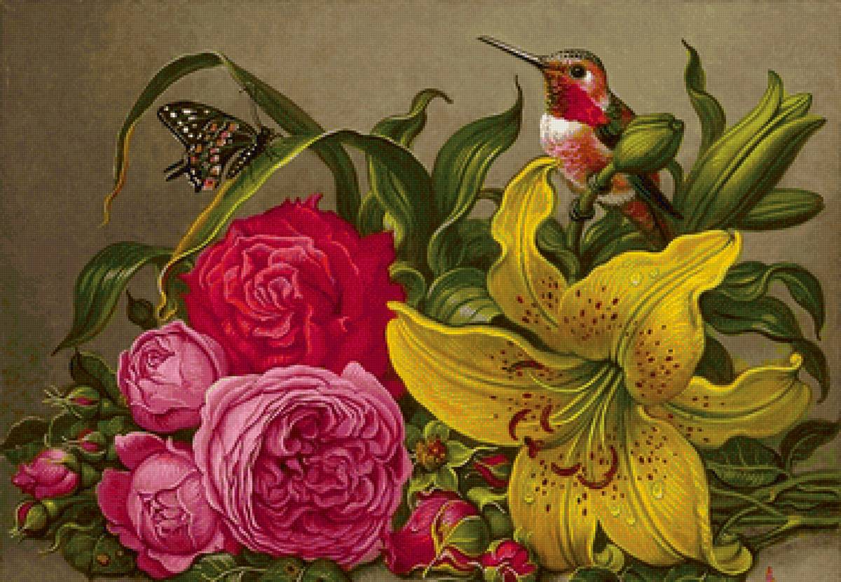 Ramalhete de flores. - flor., flores .rosas .beija - предпросмотр