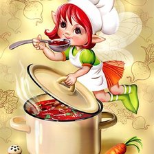 Схема вышивки «Фея кулинарии 3»