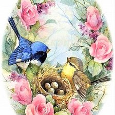 Схема вышивки «Family nest»