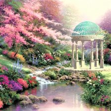 Схема вышивки «Беседка для молитвы»