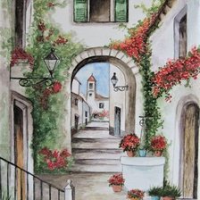 Схема вышивки «Greek lane»