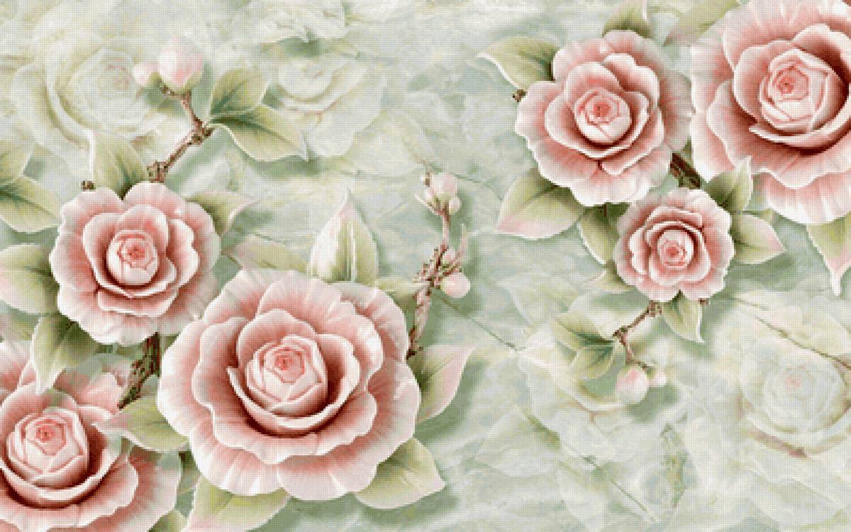 Панно цветочное - предпросмотр