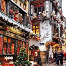 Английская деревня Рождество