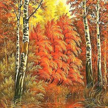 Схема вышивки «осень»