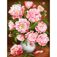 Схема вышивки «Серия "Букет". Пионы»