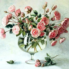 Схема вышивки «Серия "Букет". Розы»