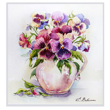 Схема вышивки «Анютины глазки»