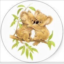 Схема вышивки «little playing koalas»