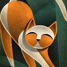 Схема вышивки «gato»