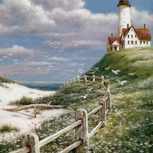 Схема вышивки «Маяк»