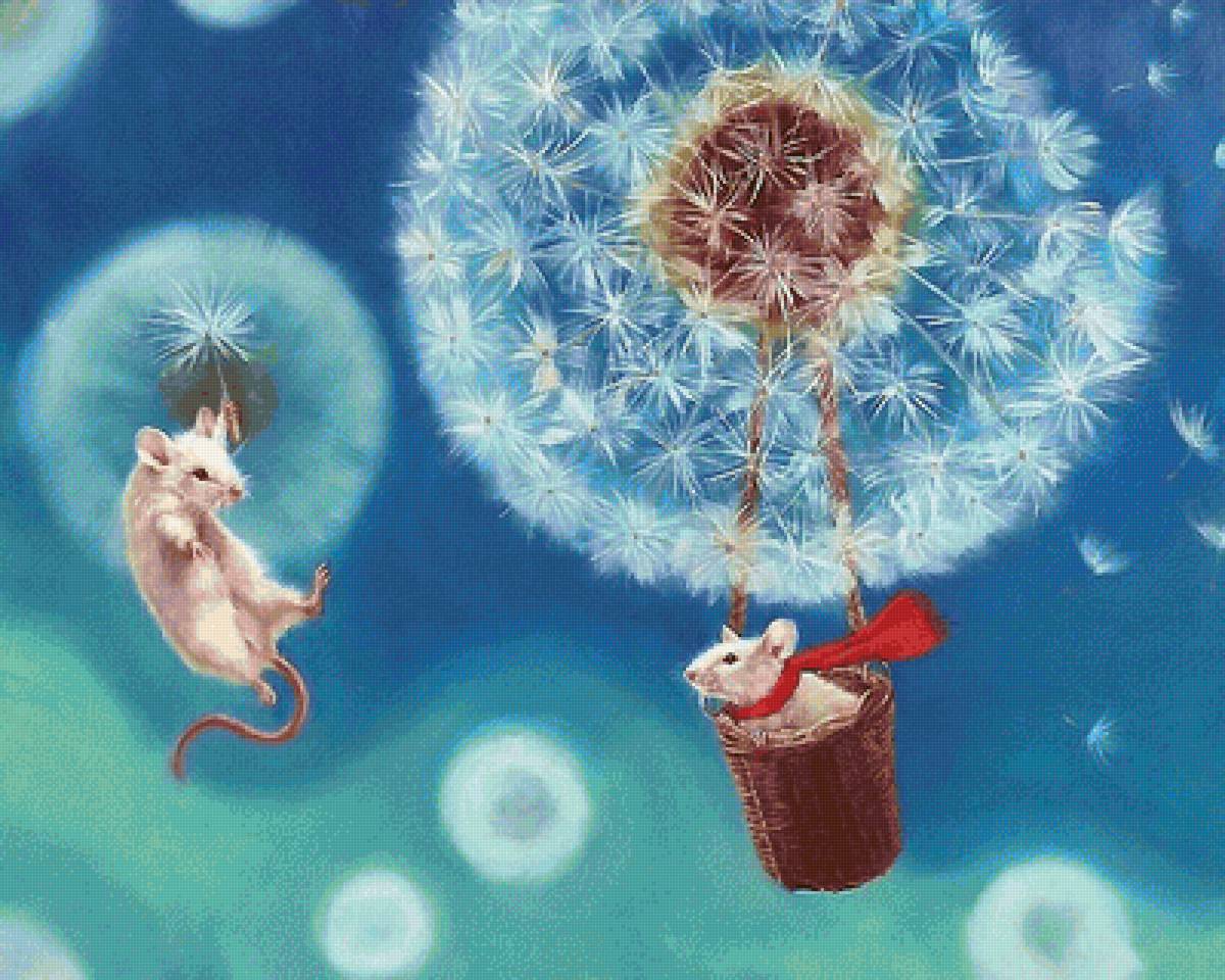 полет - одуванчики, мыши - предпросмотр