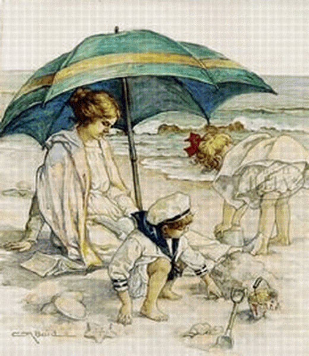 en la playa - niños - предпросмотр