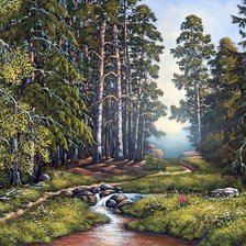 Схема вышивки «Пейзаж»