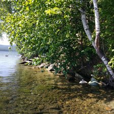 Схема вышивки «Озеро Тургояк»