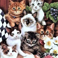 Схема вышивки «CAts»