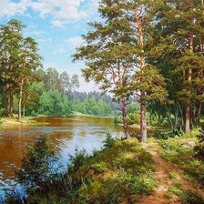 Схема вышивки «пейзаж»