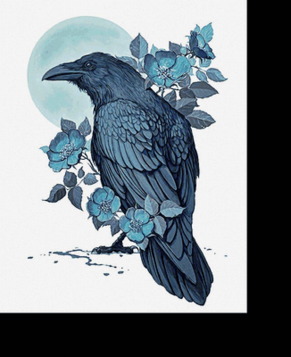 Серия "Птицы" - фауна, ворон, птицы, фэнтези - предпросмотр