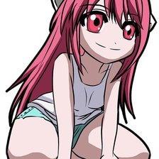 Схема вышивки «люська эльфийская песня аниме»