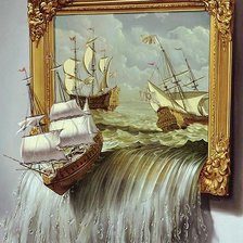 Схема вышивки «шхуна из картины - к тебе»