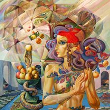 Схема вышивки «Ева в стиле легато»