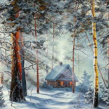 Схема вышивки «Домик»