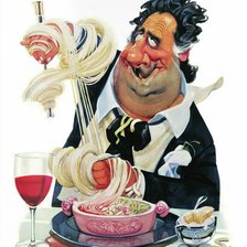 Схема вышивки «гурман-итальянец»