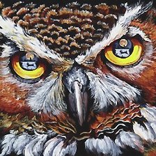 Схема вышивки «сова»